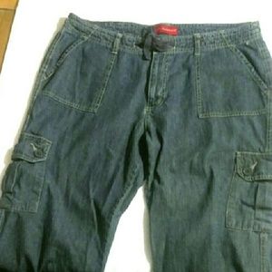 b.u.m. equipment Jeans - b.u.m. equipment, Sz.14, cropped, cargo jeans b.u.m. equipment Jeans - b.u.m. equipment, Sz.14, cropped, cargo jeans